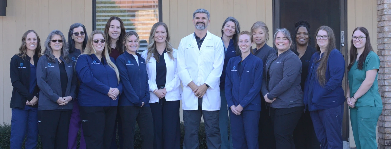 The team standing in front of the practice